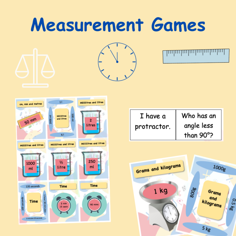 Measuremnt Math Game Maths Games - Playful Learning Games