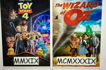 Film Years Pairs – Roman Numerals (Yr5)