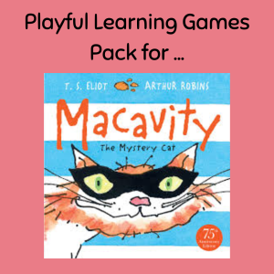 Playful Learning Games for Macavity the Mystery Cat