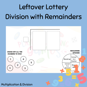 Leftover Lottery – Division With Remainders