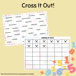 Cross It Out – Reading & Spelling